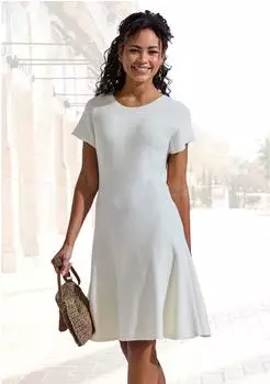 Lascana Feinstrickkleid creme