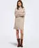 Only ONLPRINCESS LS HIGHNECK DRESS KNT Strickkleid Regular Fit (14479826) mocha meringue detail:melange