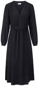 hessnatur Midi Regular Kleid aus reiner TENCEL™ Lyocell (581988946) schwarz