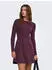 Only ONLFIA LS FIT FLARE ONEC DRESS CS KNT Strickkleid Regular Fit (31189315) weinrot