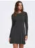 Only ONLFIA LS FIT FLARE ONEC DRESS CS KNT Strickkleid Regular Fit (81867201) dunkelgrau melange