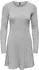 Only ONLFIA LS FIT FLARE ONEC DRESS CS KNT Strickkleid Regular Fit (96391147) light grau melange