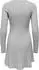 Only ONLFIA LS FIT FLARE ONEC DRESS CS KNT Strickkleid Regular Fit (96391147) light grau melange