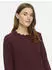 Vila VINIKOLINA O-NECK L/S KNIT DRESS NOOS Strickkleid Regular Fit (14118778) port royale/detail melange