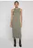 Urban Classics Ladies Long Racerback Rib Dress (TB8276) pale olive