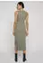 Urban Classics Ladies Long Racerback Rib Dress (TB8276) pale olive