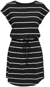 Only Long Sleeve Printed Mini Dress (15348019) schwarz
