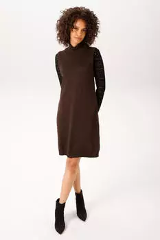 Aniston Kleid mit V-Ausschnitt (72176262) braun