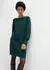 bonprix Strickkleid Slim Fit (96844595) dunkelgrün leo