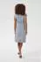 Kaffe KAbella Midi Dress (58165558) blue fog w. coffee bean flower