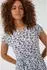 Kaffe KAbella Midi Dress (58165558) blue fog w. coffee bean flower