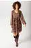 Aniston Blusenkleid (20505700) braun/hellbraun/beige/schwarz