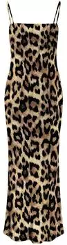 Noisy May Nmrosa S/L Mesh Ankle Dress VIP LX (27033451) natural/aop:leo