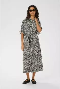 Soaked in Luxury SLNaya Midikleid (46224457) cappuccino stroke