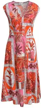 Milano Italy Sommerkleid mit Taschen (62-2473-1444) pink