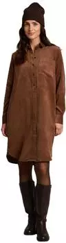 Tom Tailor 1052996 Cordkleid mit Brusttaschen camel
