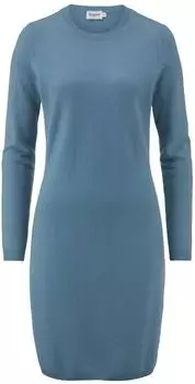 hessnatur Strickkleid Regular kristallblau