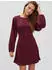 Vero Moda VMMIRO LS SHORT DRESS WVN NOOS Regular Fit Minikleid (143269883) windsor wine