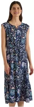 Cecil Midi Dress with Allover Print (64264716) urban dunkelblau