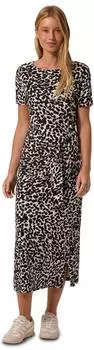 Street One Midikleid mit Knotendetail und Leo-Print (F14500330001)