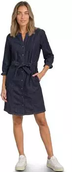 Street One Knielanges Denim Kleid mit G&uuml;rtel (A14507118262)