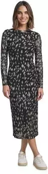Street One Midikleid mit Boat Neck und Print (A14509330001)