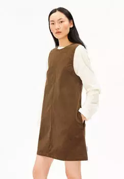armedangels CORD-MINI-KLEID MIT RUNDHALS | Bio-Baumwoll Mix - braun ( ) (30008856-3641)