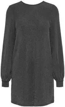Only ONLCAROL L/S Glitter Bow Kleid (15309903) schwarz