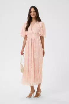 Kaffe KAlorinda Midikleid (92575050) dusty pink flowers