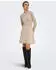 Only ONLFIA LS FIT FLARE ONEC DRESS CS KNT Strickkleid Regular Fit (15389289) weathered teak melange