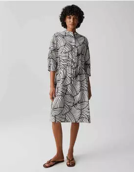 Opus Sommerkleid (OPU4067001000001) schoko/weiß