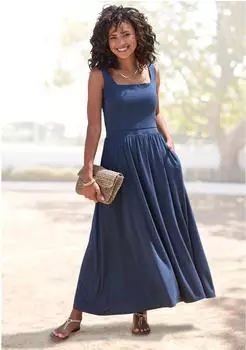 Vivance Dreams Midikleid mit Taschen aus weicher Viskose-Stretch-Qualit&auml;t (87330947) nachtblau