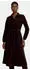 Zero Cordkleid mit Bindegürtel und Knopfleiste (77143939) schwarz coffee