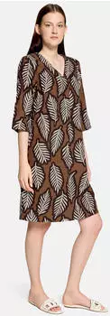 Cartoon Sommerkleid mit Muster (86911911) braun/dunkelbraun/ecru