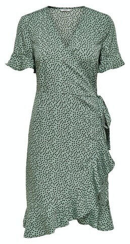 Only Onlolivia S/s Wrap Dress Wvn Noos (15206407) chinois green