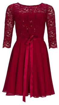 Swing Modelle Kleid - Spitze Mit Paillette/chiffon (77761210) dunkelrot