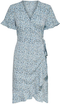 Only Onlolivia S/s Wrap Dress Wvn Noos (15206407) dusk blue