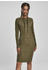Urban Classics Ladies Peached Rib Dress Ls (TB2996-00176-0046) olive