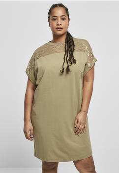Urban Classics Ladies Lace Tee Dress (TB4363-00472-0037) khaki