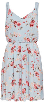 Only Onlkarmen S/l Short Dress Aop Wvn Noos (15157655) cashmere blue/rose flowers