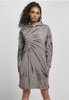 Urban Classics Ladies Oversized Tie Dye Hoody Dress (TB4531-02940-0046) black/asphalt