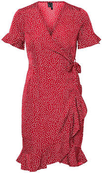 Vero Moda Vmhenna 2/4 Wrap Frill Dress Noos (10252951) goji berry