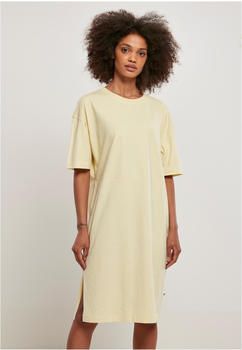 Urban Classics Ladies Organic Oversized Slit Tee Dress (TB4091-03660-0037) softyellow