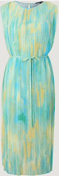 Comma Maxi-Kleid mit Plisseefalten (2129607.62B9) mehrfarbig/türkis
