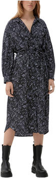S.Oliver Blusenkleid mit Allover-Muster (2118988.52A3) blau