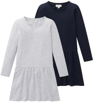 Tom Tailor Mädchen Jerseykleid im Doppelpack (1034768) grau