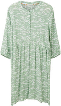 Tom Tailor Plus gemustertes Kleid (1035963) green small wavy design