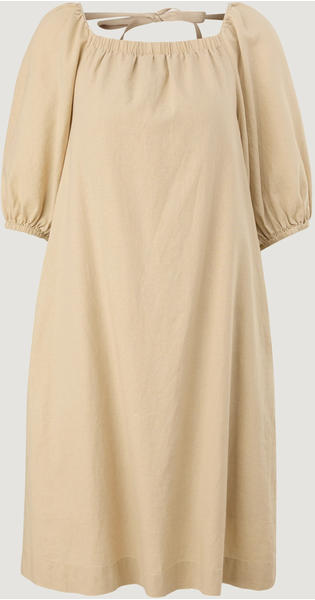 Comma Midi-Kleid aus Leinenmix (2132791) beige/weiß