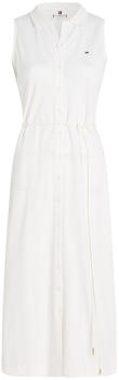 Tommy Hilfiger Sleeveless Slim Polo Midi Dress (WW0WW37838) ecru