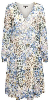 Esprit Crêpe-Kleid mit Millefleurs light beige (992EO1E303)